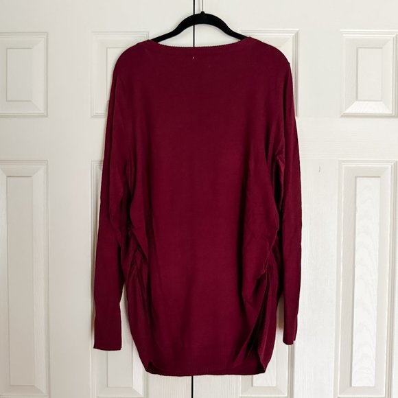 Isabel Maternity by Ingrid & Isabel Sweater - Maroon XL - Picture 2 of 4